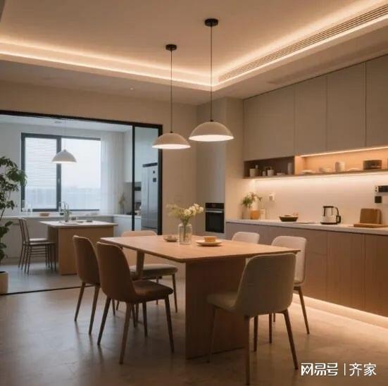 家的现代简约餐厅温馨到犯规！麻将胡了2试玩模拟器哇塞 这(图3)