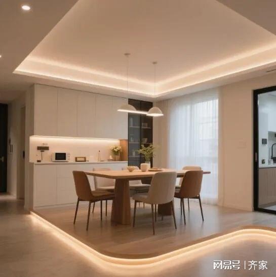 家的现代简约餐厅温馨到犯规！麻将胡了2试玩模拟器哇塞 这(图1)